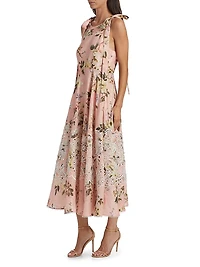 Acacia Floral Broderie Midi-Dress