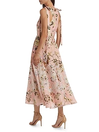 Acacia Floral Broderie Midi-Dress