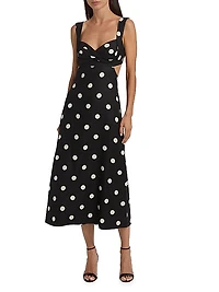 Crush Polka Dot Midi-Dress