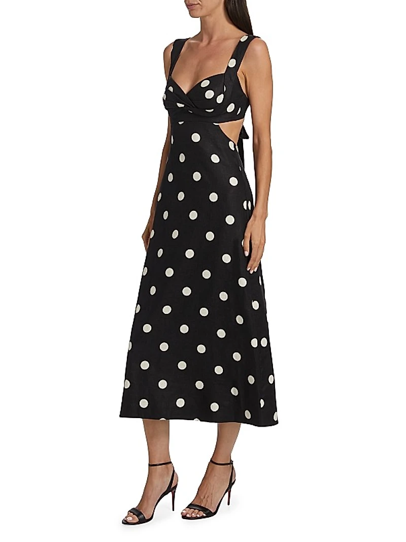 Crush Polka Dot Midi-Dress