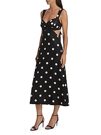 Crush Polka Dot Midi-Dress