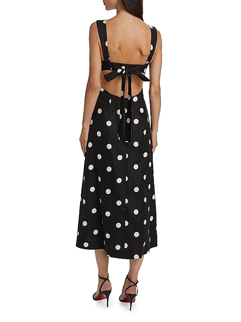 Crush Polka Dot Midi-Dress