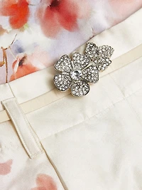 Crush Floral Pleated Shorts