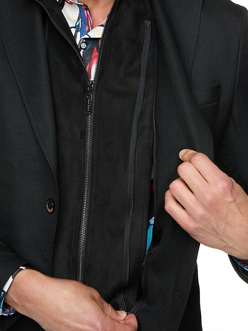 Jetset Wool-Blend Single-Breasted Blazer