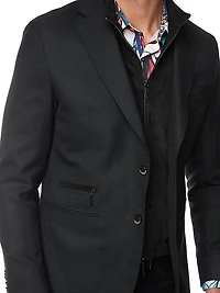 Jetset Wool-Blend Single-Breasted Blazer