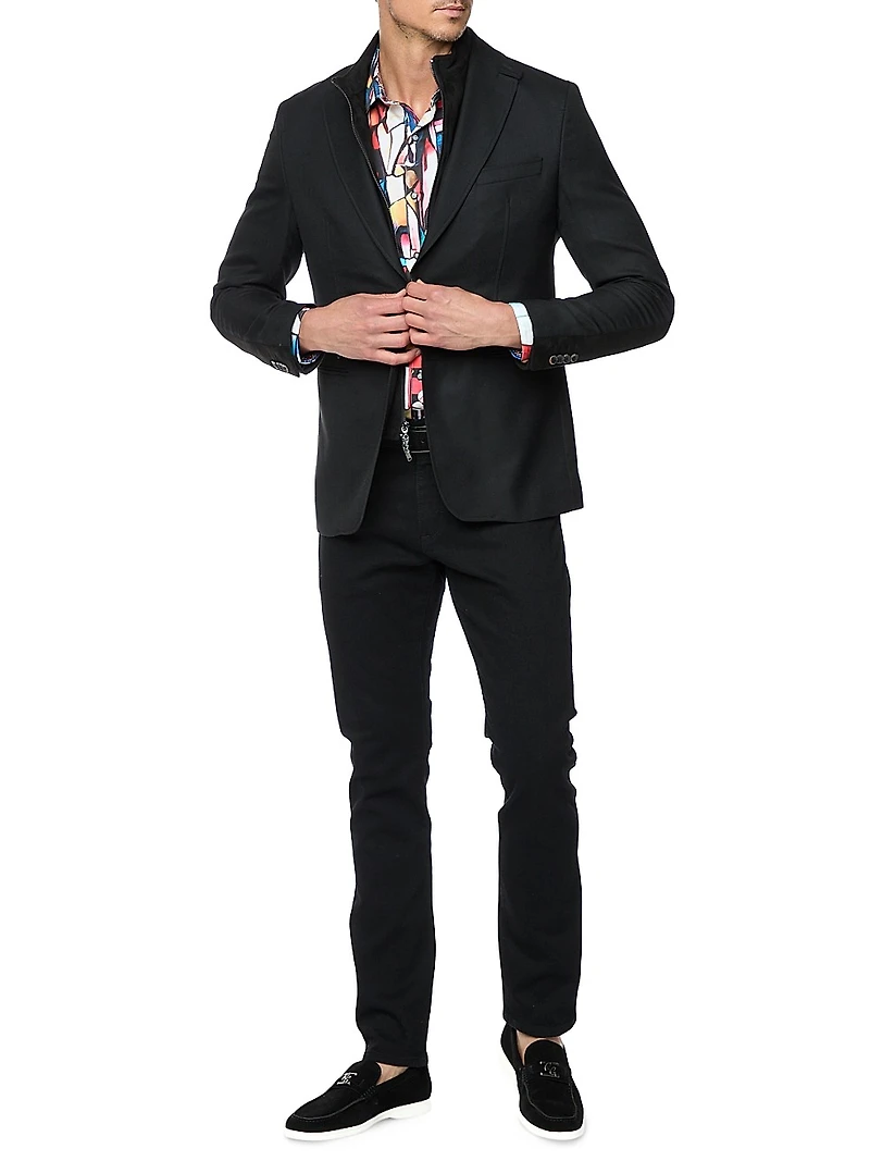 Jetset Wool-Blend Single-Breasted Blazer