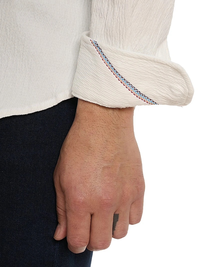 Hammond Cotton-Blend Button-Front Shirt