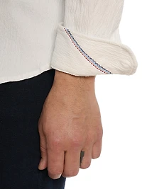 Hammond Cotton-Blend Button-Front Shirt