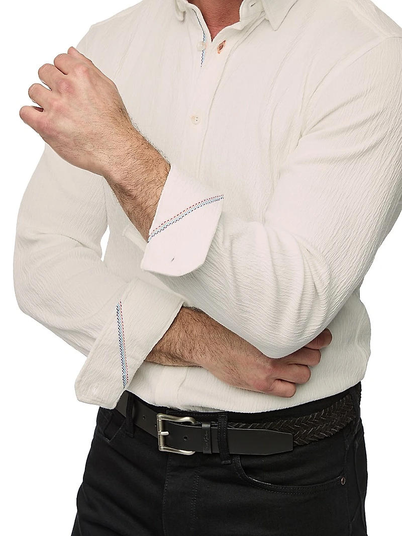 Hammond Cotton-Blend Button-Front Shirt