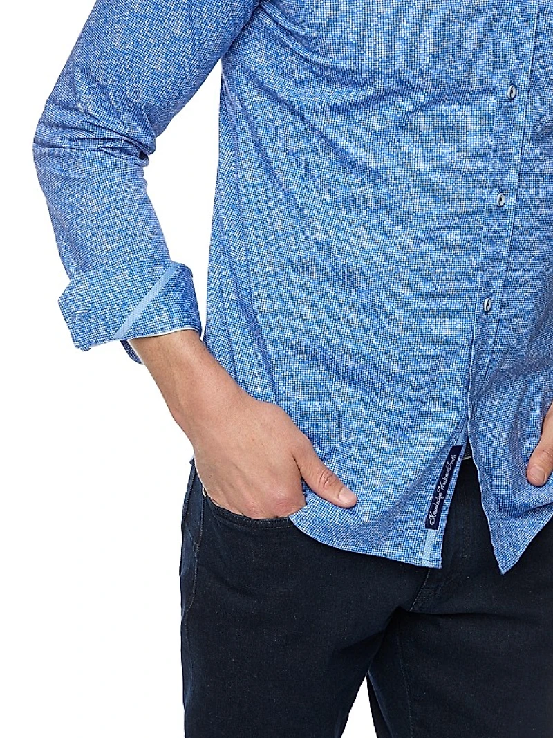 Boden Printed Stretch-Cotton Shirt