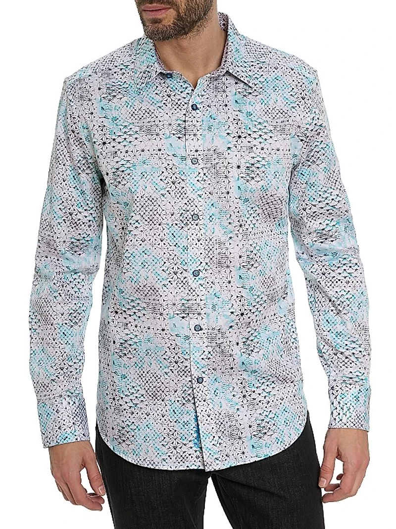 Hendriks Abstract Cotton-Blend Shirt