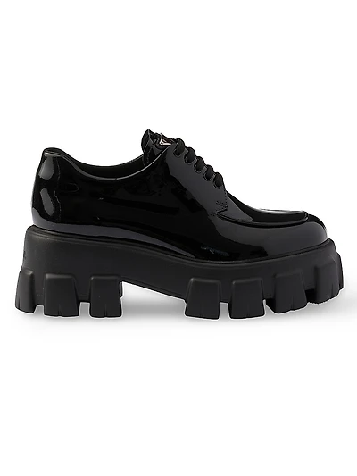 Monolith Patent Leather Lace-Up Shoes