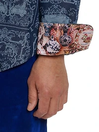 Ikebana Damask Cotton Shirt