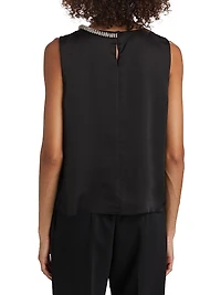 Lily Satin & Crystal Top