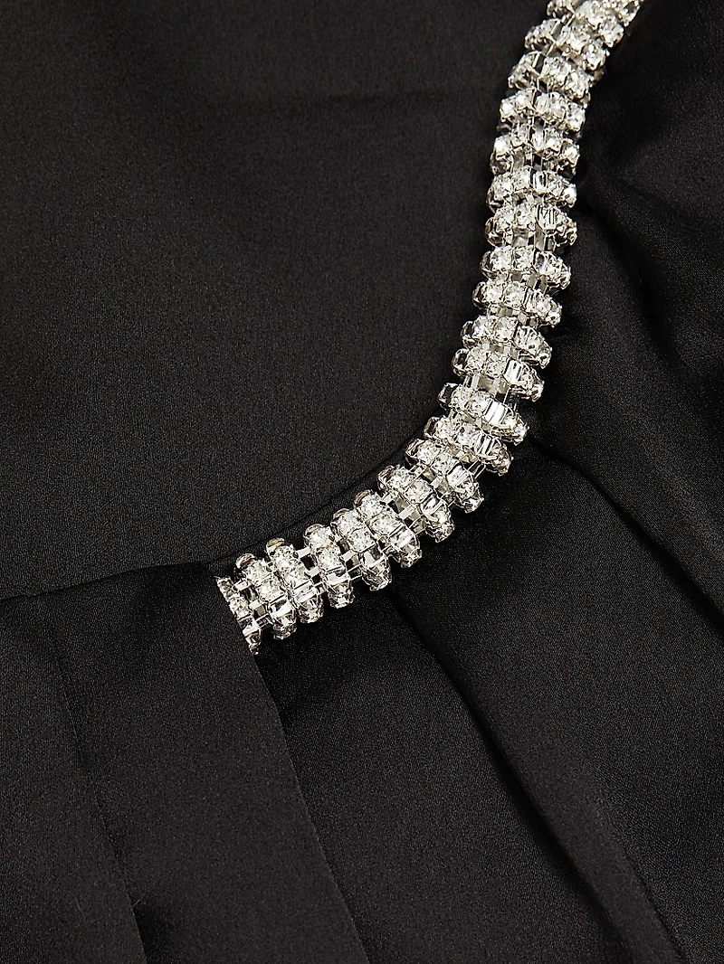 Lily Satin & Crystal Top