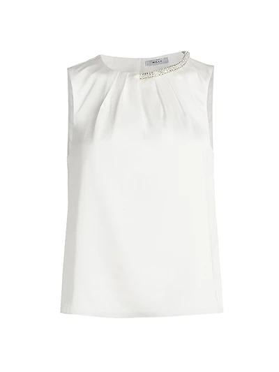 Lily Satin & Crystal Top