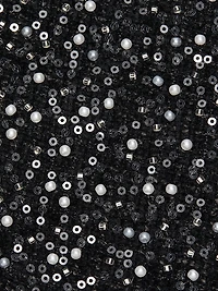 Beaded Tweed Miniskirt
