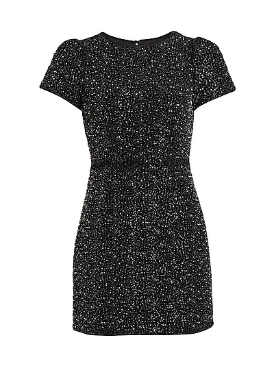 Rowen Beaded Tweed Minidress
