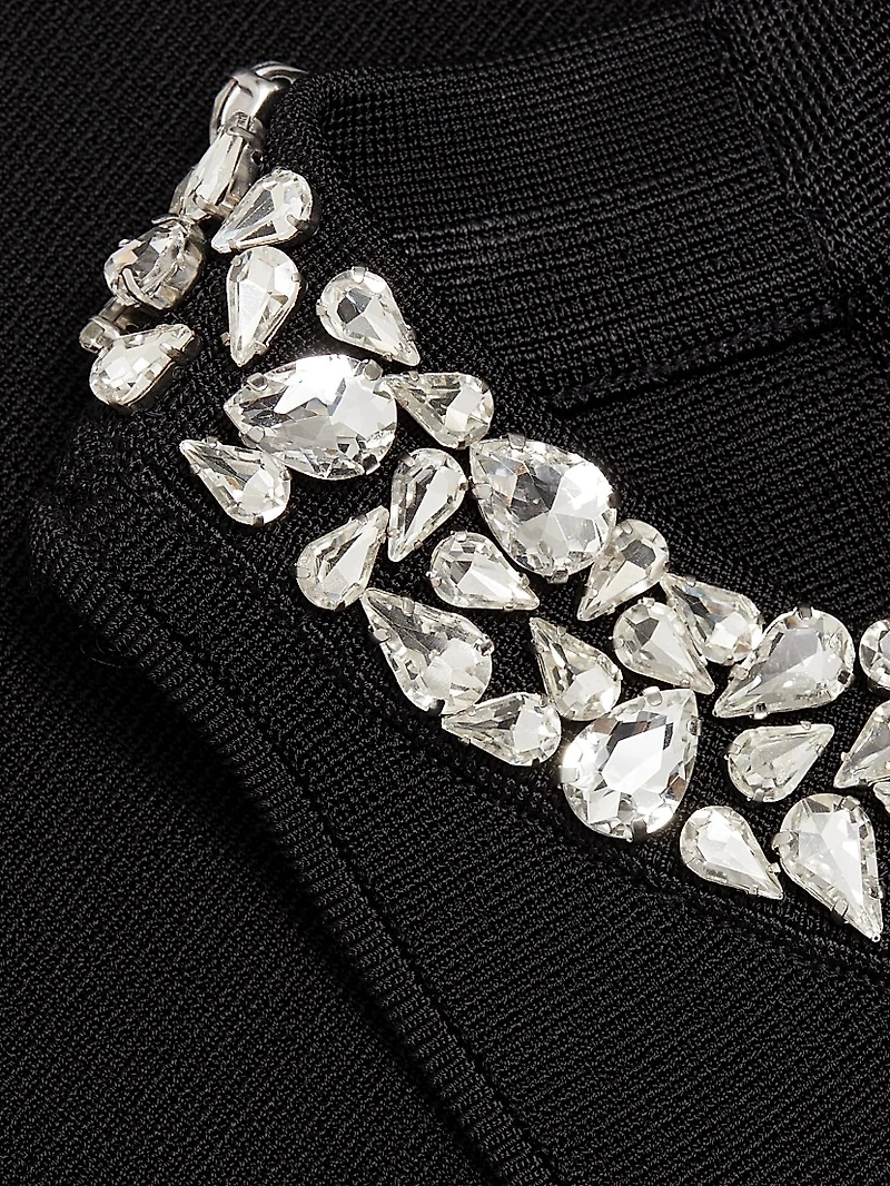 Bella Jeweled Knit Cropped Top