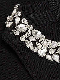 Bella Jeweled Knit Cropped Top