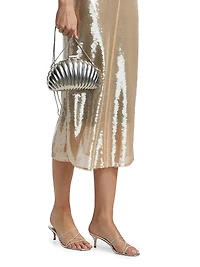 Danielle Sheer Sequined Slipdress
