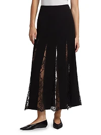 Mira Lace A-Line Maxi Skirt