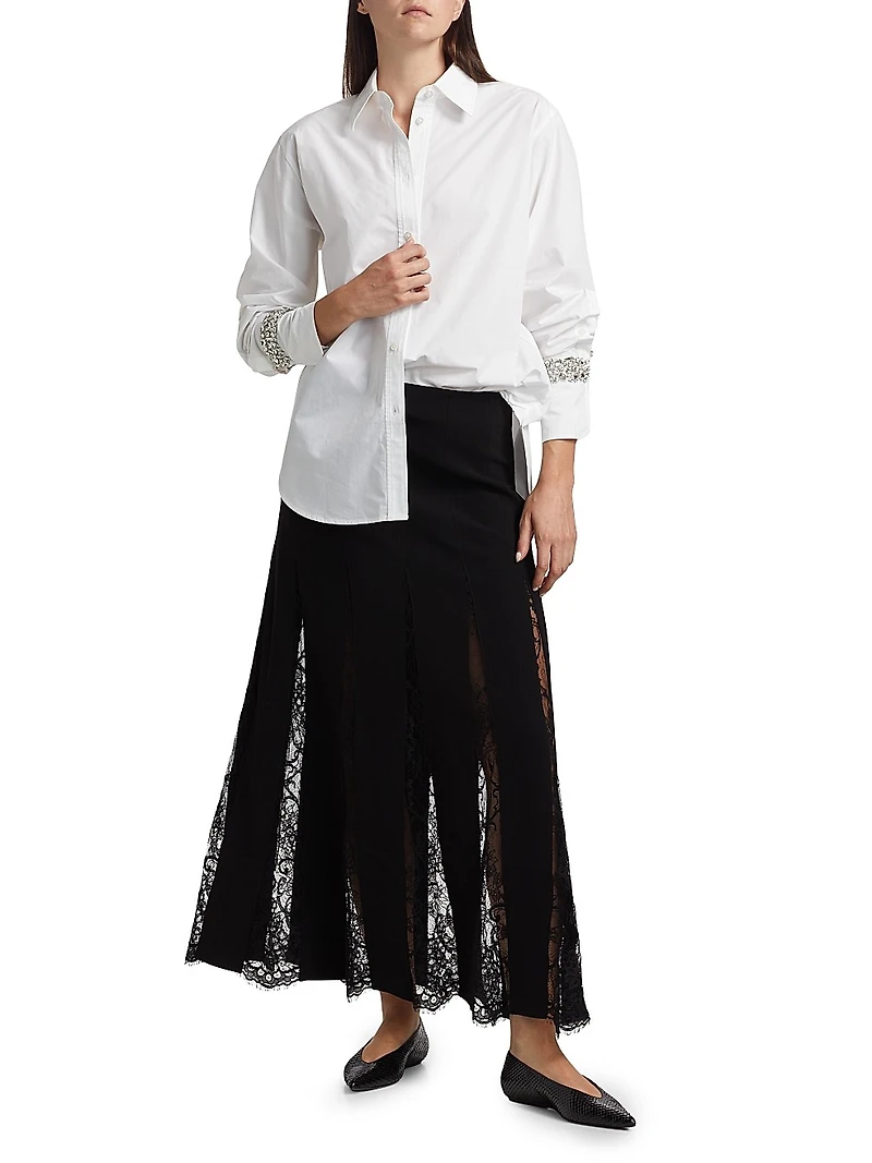 Mira Lace A-Line Maxi Skirt