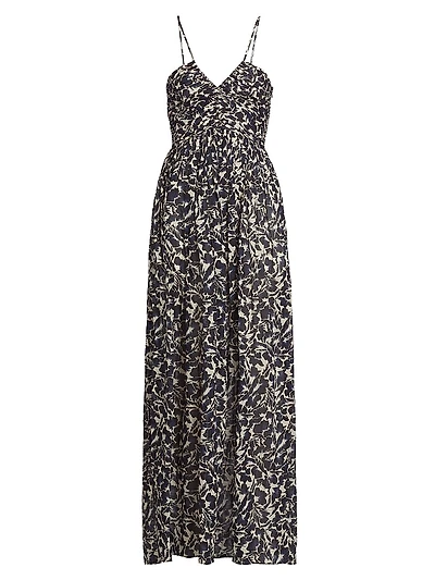 Romy Floral Halter Maxi Dress