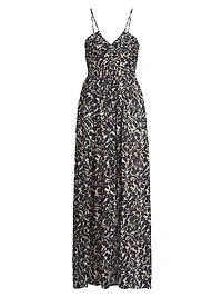 Romy Floral Halter Maxi Dress