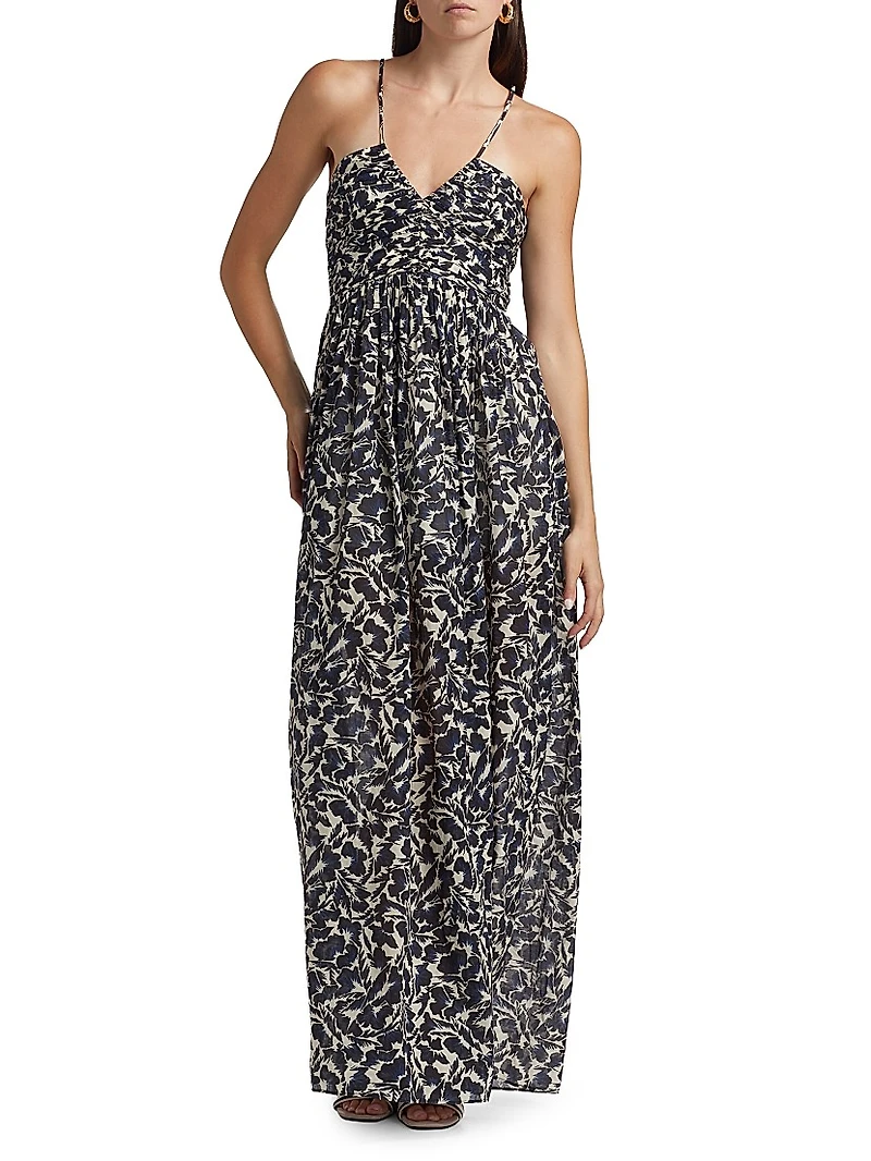 Romy Floral Halter Maxi Dress
