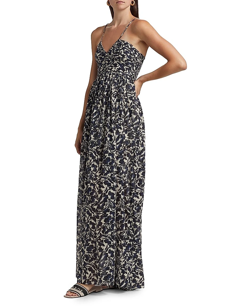 Romy Floral Halter Maxi Dress