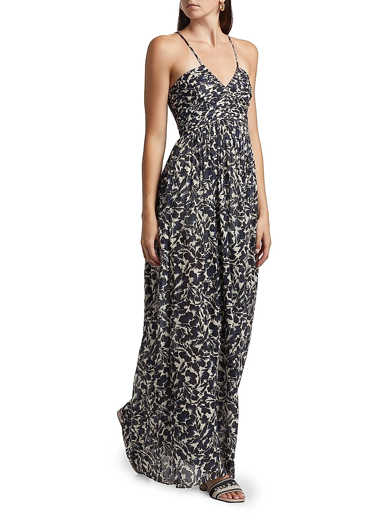 Romy Floral Halter Maxi Dress