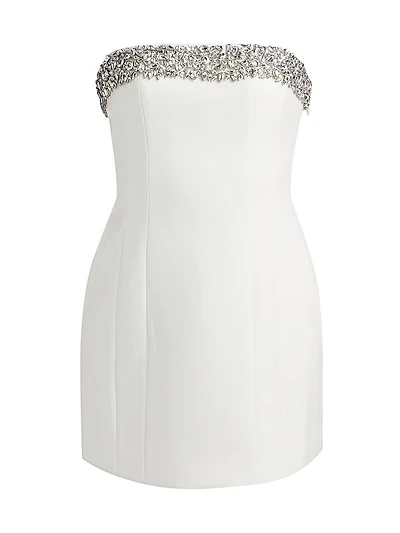 Elsie Embellished Strapless Minidress