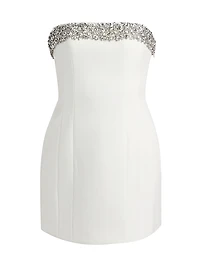 Elsie Embellished Strapless Minidress