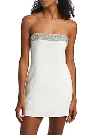 Elsie Embellished Strapless Minidress