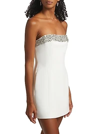 Elsie Embellished Strapless Minidress