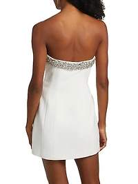 Elsie Embellished Strapless Minidress