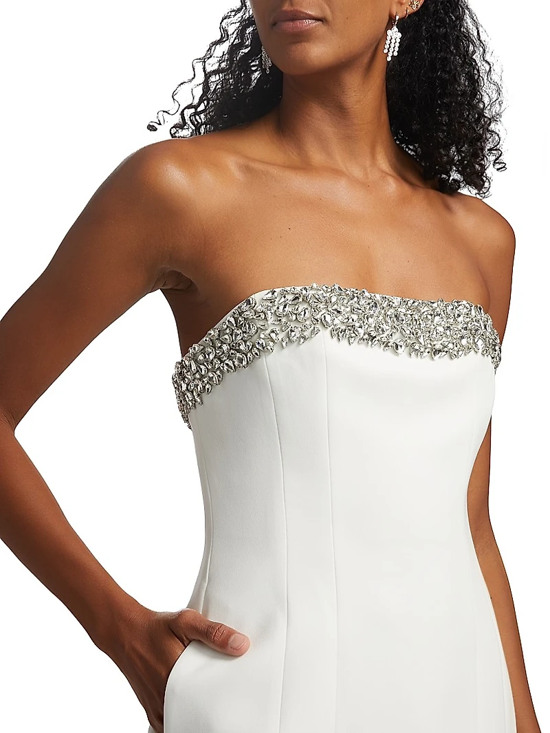 Elsie Embellished Strapless Minidress