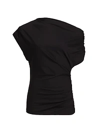 Alice Ruched Cotton Jersey Top