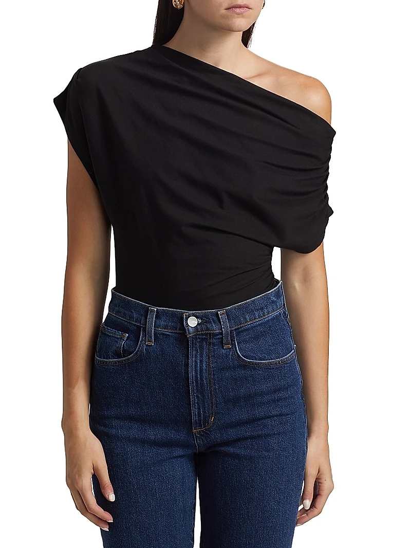 Alice Ruched Cotton Jersey Top