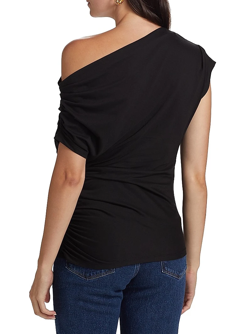 Alice Ruched Cotton Jersey Top
