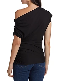 Alice Ruched Cotton Jersey Top