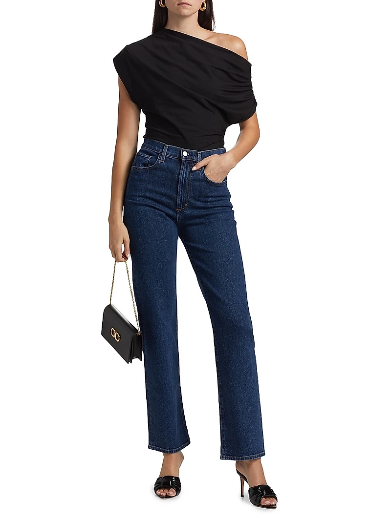 Alice Ruched Cotton Jersey Top