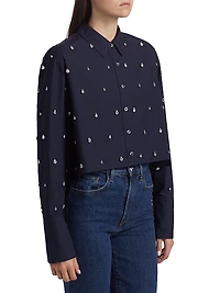 Mackie Embellished Poplin Shirt