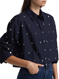 Mackie Embellished Poplin Shirt