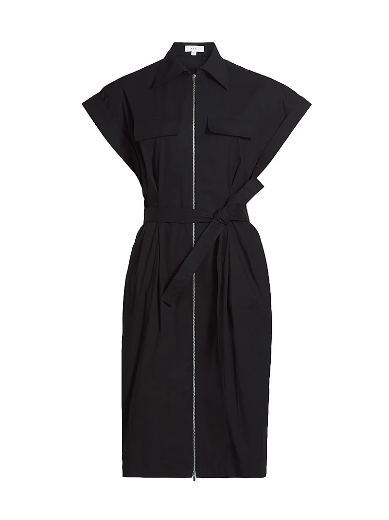 Thea Stretch-Cotton Midi-Shirtdress
