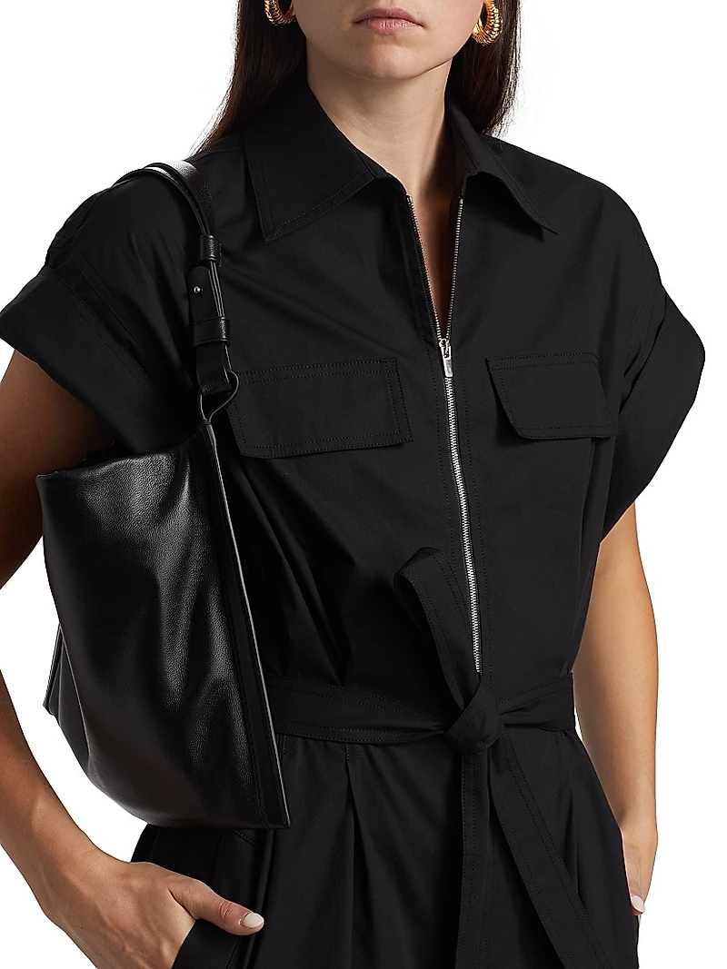 Thea Stretch-Cotton Midi-Shirtdress