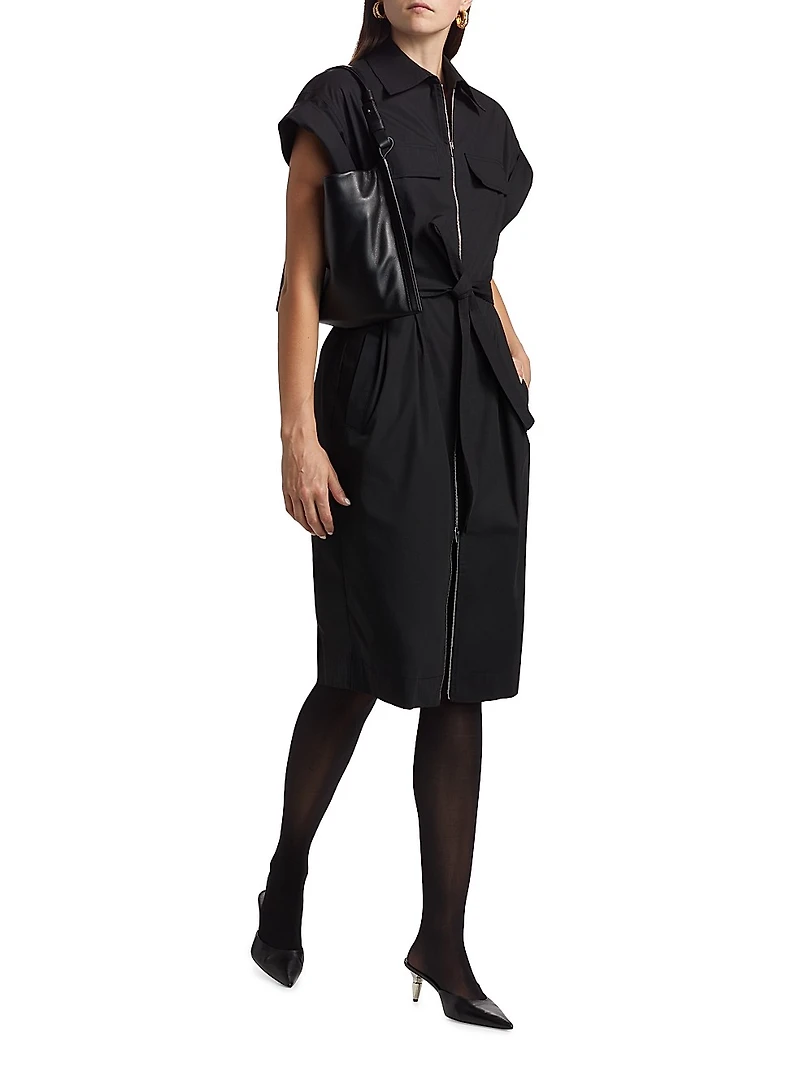 Thea Stretch-Cotton Midi-Shirtdress