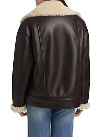 Aubrey Faux-Leather Coat
