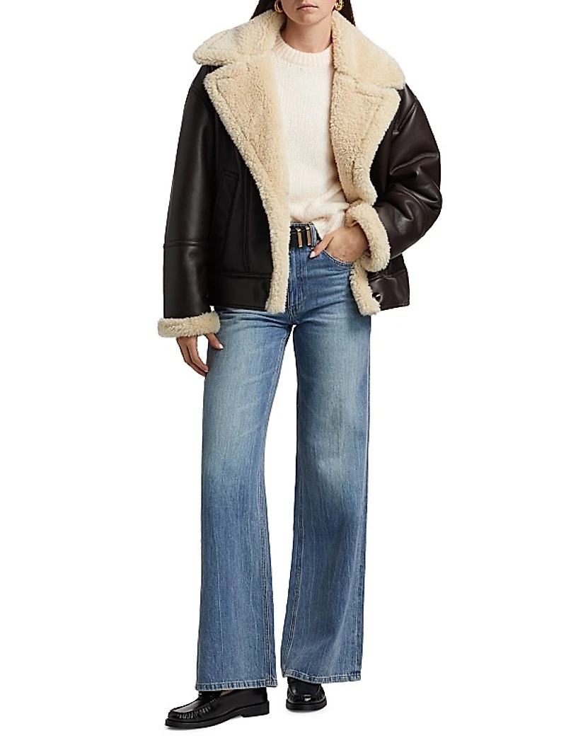 Aubrey Faux-Leather Coat